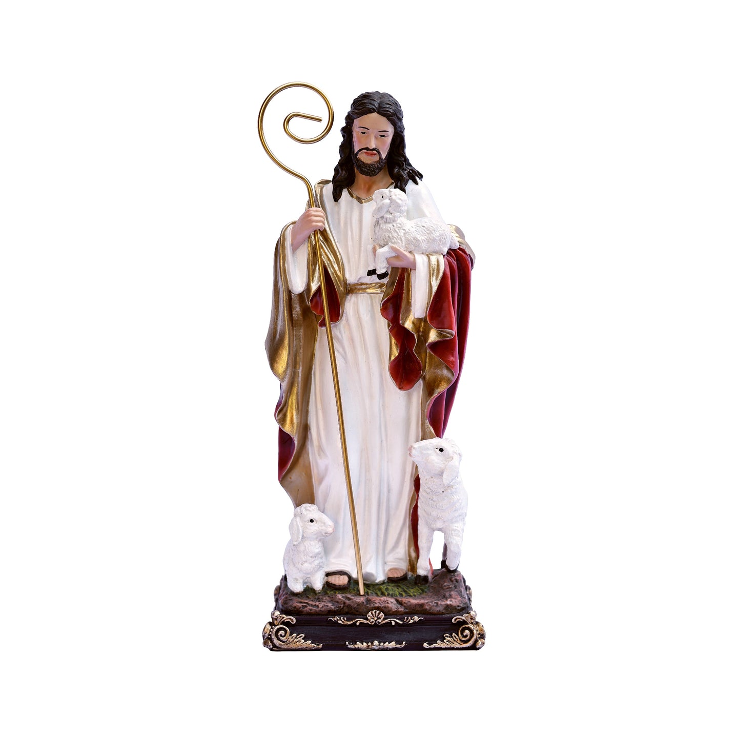 12in Good Shepherd Figure Statue Religious Decor