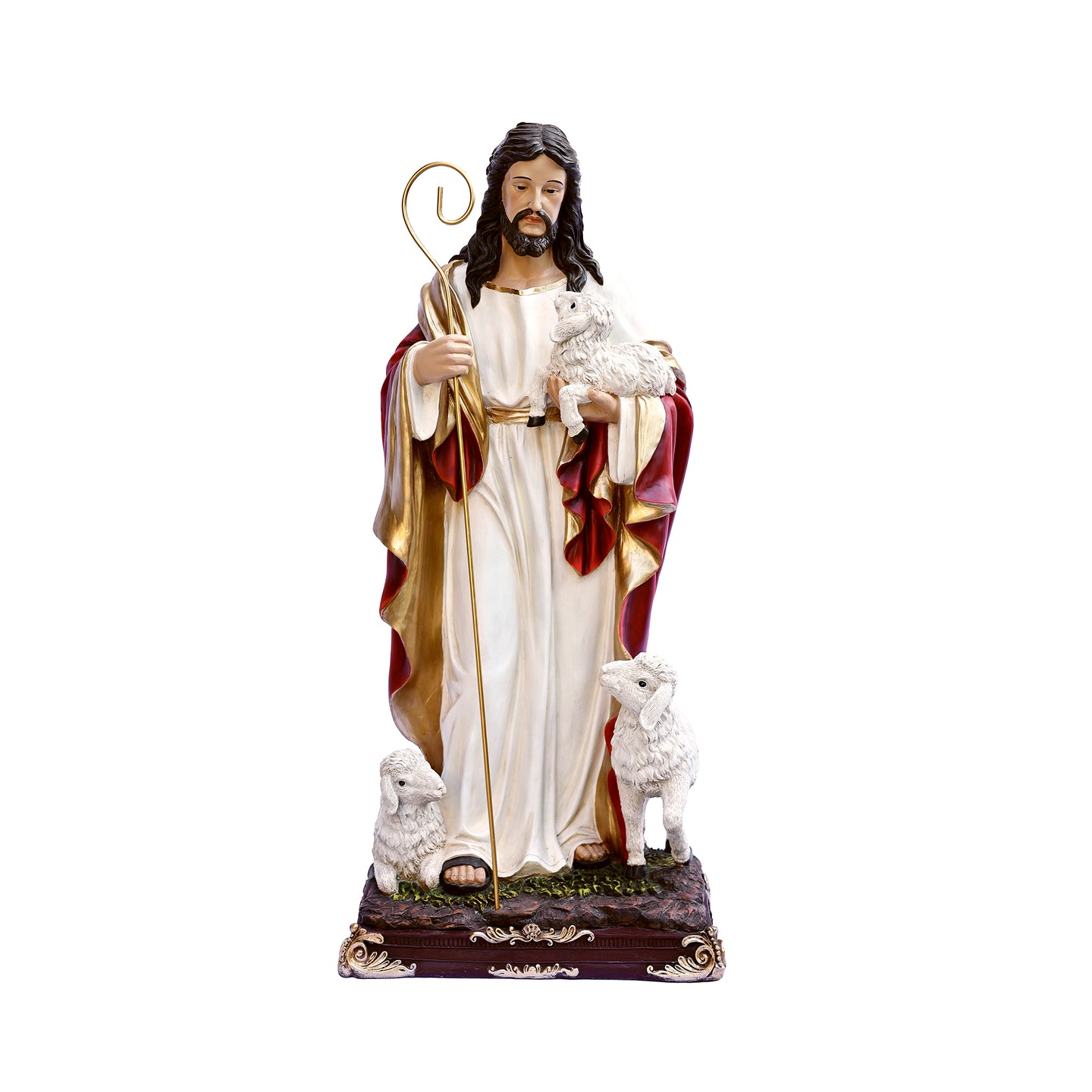 39in Good Shepherd Figure Religious Decor Indoor/Outdoor