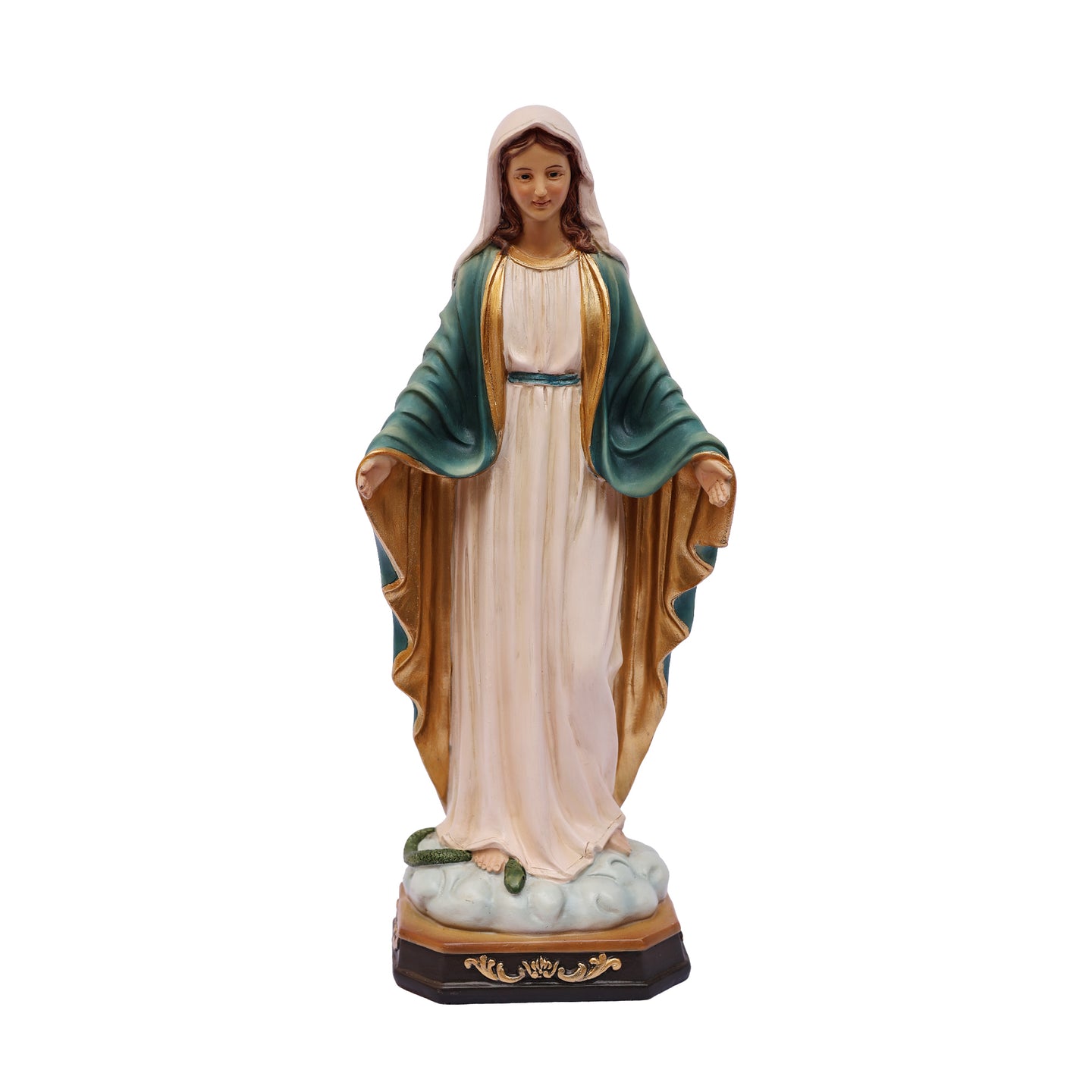 24in Virgin Mary Figure Statue Religious Decor Indoor/Outdoor