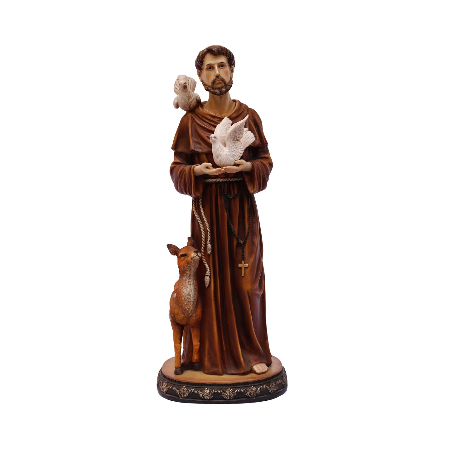 24in St. Francis of Assis Statue Religious Decor Indoor/Outdoor
