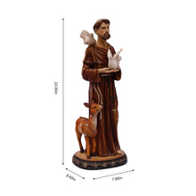 Load image into Gallery viewer, 24in St. Francis of Assis Statue Religious Decor Indoor/Outdoor
