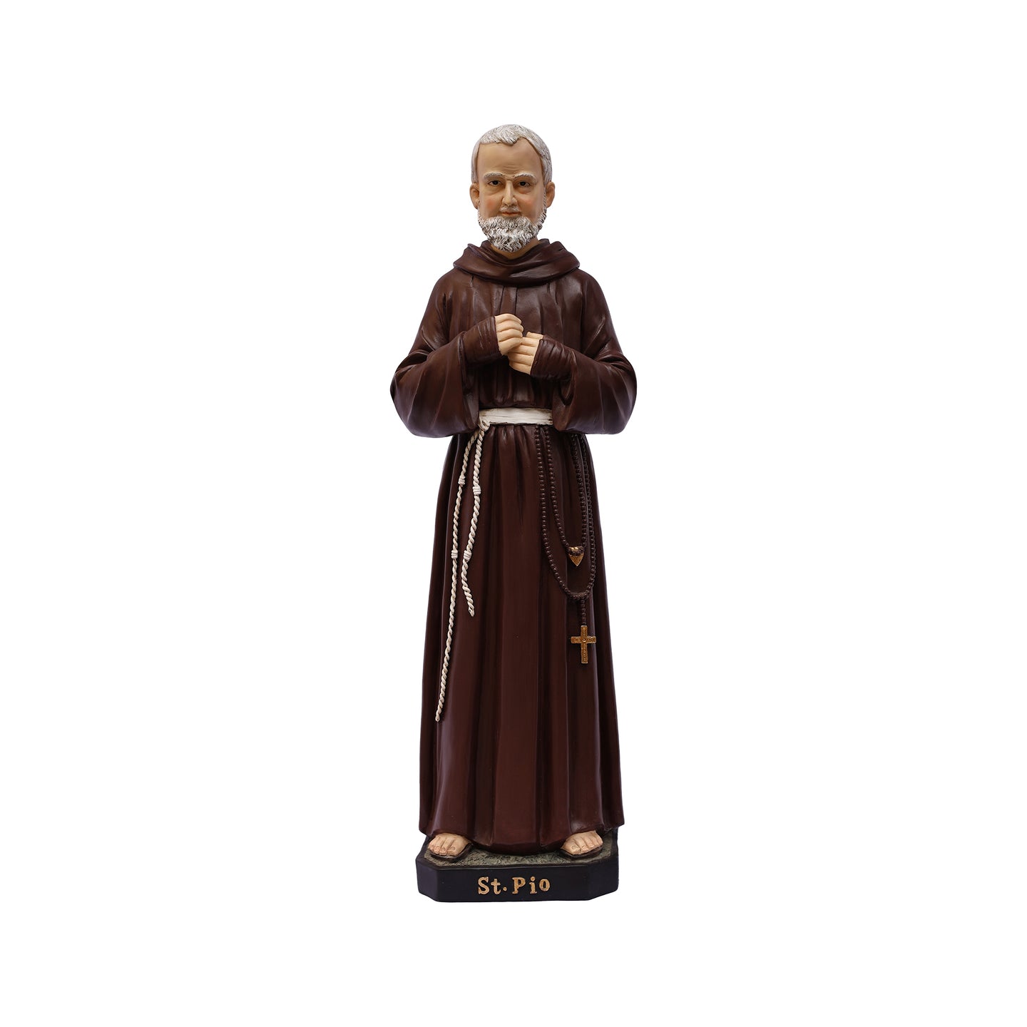 24 in St. Padre Pio Figure Statue Religious Decor Indoor/Outdoor