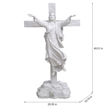 Load image into Gallery viewer, Glorified Jesus on Cross Statue
