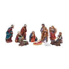 Load image into Gallery viewer, 11 Pc Nativity &amp; Three Wise Men Figurine Set
