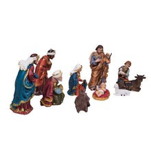 Load image into Gallery viewer, 11 Pc Nativity &amp; Three Wise Men Figurine Set
