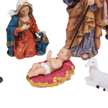 Load image into Gallery viewer, 11 Pc Nativity &amp; Three Wise Men Figurine Set
