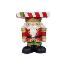 Load image into Gallery viewer, Lighted Nutcracker Soldier Christmas Side Table Decor Battery Operated Indoor Use Only
