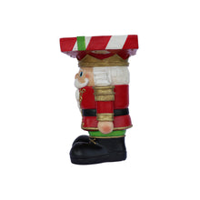 Load image into Gallery viewer, Lighted Nutcracker Soldier Christmas Side Table Decor Battery Operated Indoor Use Only
