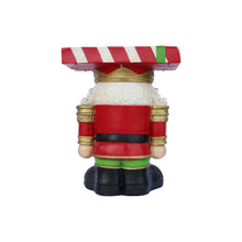 Load image into Gallery viewer, Lighted Nutcracker Soldier Christmas Side Table Decor Battery Operated Indoor Use Only
