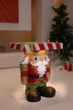 Load image into Gallery viewer, Lighted Nutcracker Soldier Christmas Side Table Decor Battery Operated Indoor Use Only

