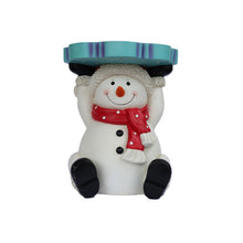 Load image into Gallery viewer, Lighted Snowman Christmas Side Table Decor Battery Operated Indoor Use Only
