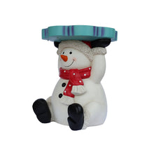 Load image into Gallery viewer, Lighted Snowman Christmas Side Table Decor Battery Operated Indoor Use Only
