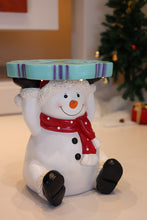 Load image into Gallery viewer, 85187-D - Lighted Snowman Christmas Side Table Decor Battery Operated Indoor Use Only
