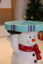 Load image into Gallery viewer, 85187-D - Lighted Snowman Christmas Side Table Decor Battery Operated Indoor Use Only
