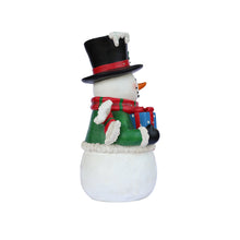 Load image into Gallery viewer, Snowman Statue with LED Lights Lighted Christmas Decor Battery Operated Indoor Use Only
