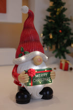 Load image into Gallery viewer, Merry Christmas Santa with LED Lights Lighted Christmas Decor Battery Operated Indoor Use Only
