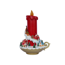 Load image into Gallery viewer, 13in Lighted Christmas Candle Decor Battery Operated Indoor Use Only
