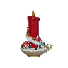 Load image into Gallery viewer, 13in Lighted Christmas Candle Decor Battery Operated Indoor Use Only

