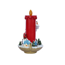 Load image into Gallery viewer, 13in Lighted Christmas Candle Decor Battery Operated Indoor Use Only
