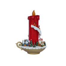 Load image into Gallery viewer, 13in Lighted Christmas Candle Decor Battery Operated Indoor Use Only
