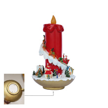 Load image into Gallery viewer, 13in Lighted Christmas Candle Decor Battery Operated Indoor Use Only

