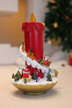 Load image into Gallery viewer, 13in Lighted Christmas Candle Decor Battery Operated Indoor Use Only
