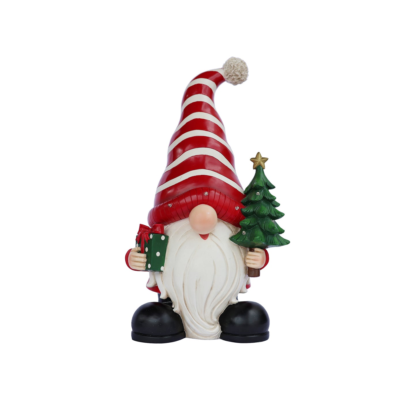 Santa Holding Christmas Tree Lighted Christmas Decor Battery Operated Indoor Use Only