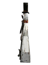 Load image into Gallery viewer, Wooden Snowman with Broom Statue

