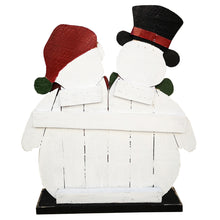 Load image into Gallery viewer, 85255-G - 27in Wooden Snowman Family Christmas Decor Indoor Outdoor Use
