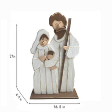 Load image into Gallery viewer, 27in Wooden Nativity Christmas Decor Indoor Outdoor Use
