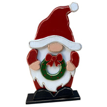 Load image into Gallery viewer, 85255-P - Medium Wooden Gnome Christmas Decor Indoor Outdoor Use
