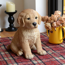 Load image into Gallery viewer, 10&quot; Golden Retreiver Puppy Statue
