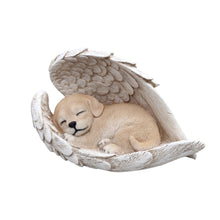 Load image into Gallery viewer, 87630-B - Sunny Serenity: Radiant Yellow Polyresin Angel Dog Figurine
