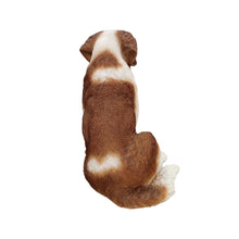 Load image into Gallery viewer, Alpine Guardian: Saint Bernard Polyresin Figurine in White and Brown
