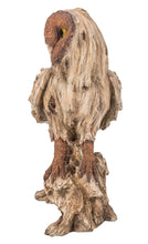 Load image into Gallery viewer, Driftwood Barn Owl On Stump Statue
