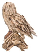 Load image into Gallery viewer, Driftwood Barn Owl On Stump Statue
