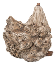 Load image into Gallery viewer, Driftwood Squatting Hen Statue
