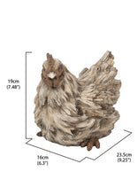 Load image into Gallery viewer, Driftwood Squatting Hen Statue
