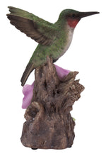 Load image into Gallery viewer, Motion Activated Singing Hummingbird On Foxglove
