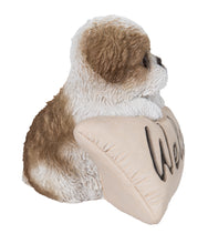 Load image into Gallery viewer, Brown &amp; White Shih Tzu W/Welcome Sign
