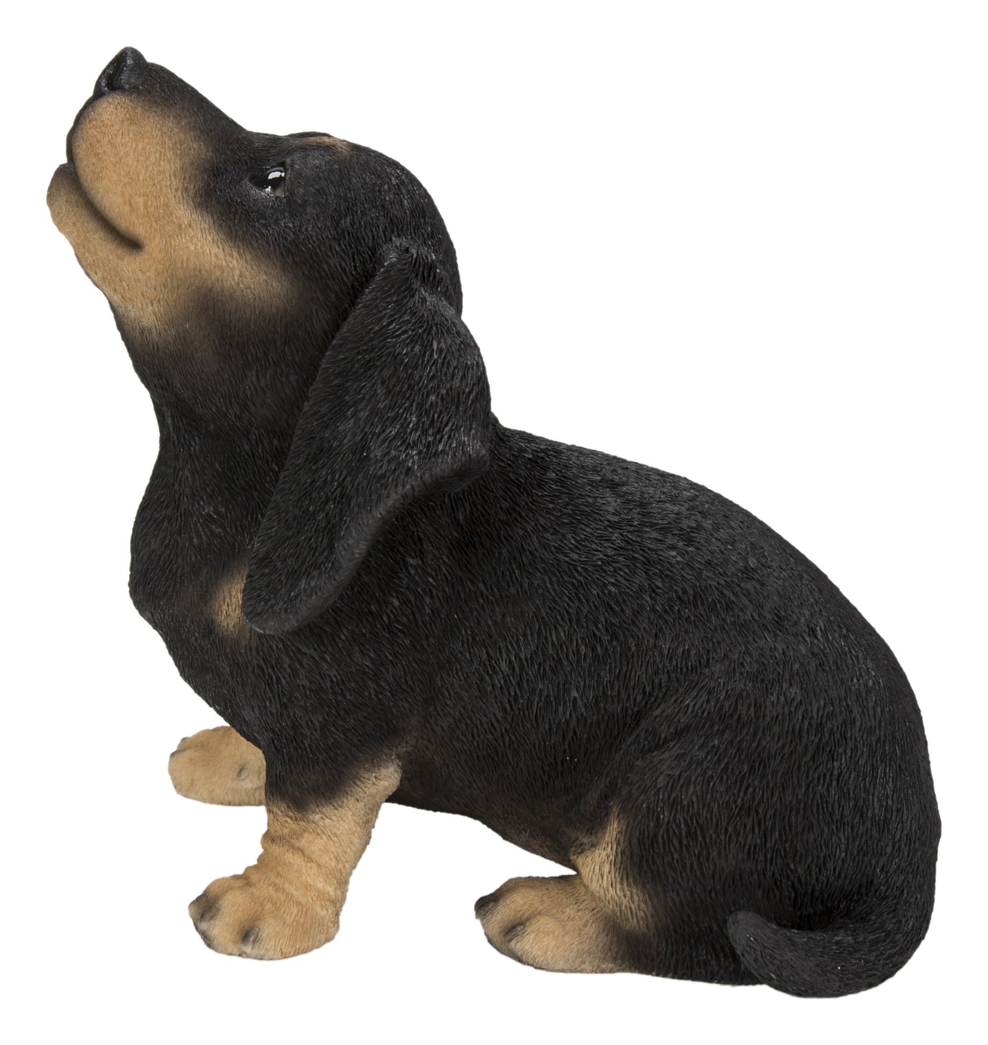 Howling Dachshund Puppy Statue