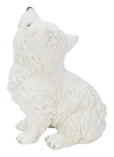 Load image into Gallery viewer, Howling American Eskimo Puppy Statue
