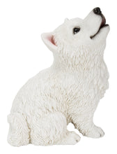 Load image into Gallery viewer, Howling American Eskimo Puppy Statue
