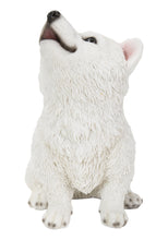Load image into Gallery viewer, Howling American Eskimo Puppy Statue
