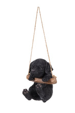 Load image into Gallery viewer, Hanging Black Lab Puppy Statue
