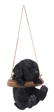 Load image into Gallery viewer, Hanging Black Lab Puppy Statue
