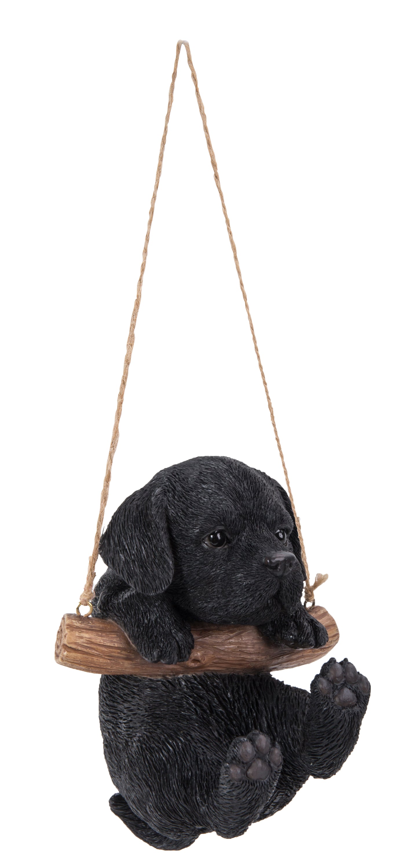 Hanging Black Lab Puppy Statue
