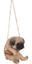 Load image into Gallery viewer, Hanging Pug Puppy Statue

