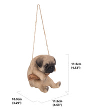 Load image into Gallery viewer, Hanging Pug Puppy Statue
