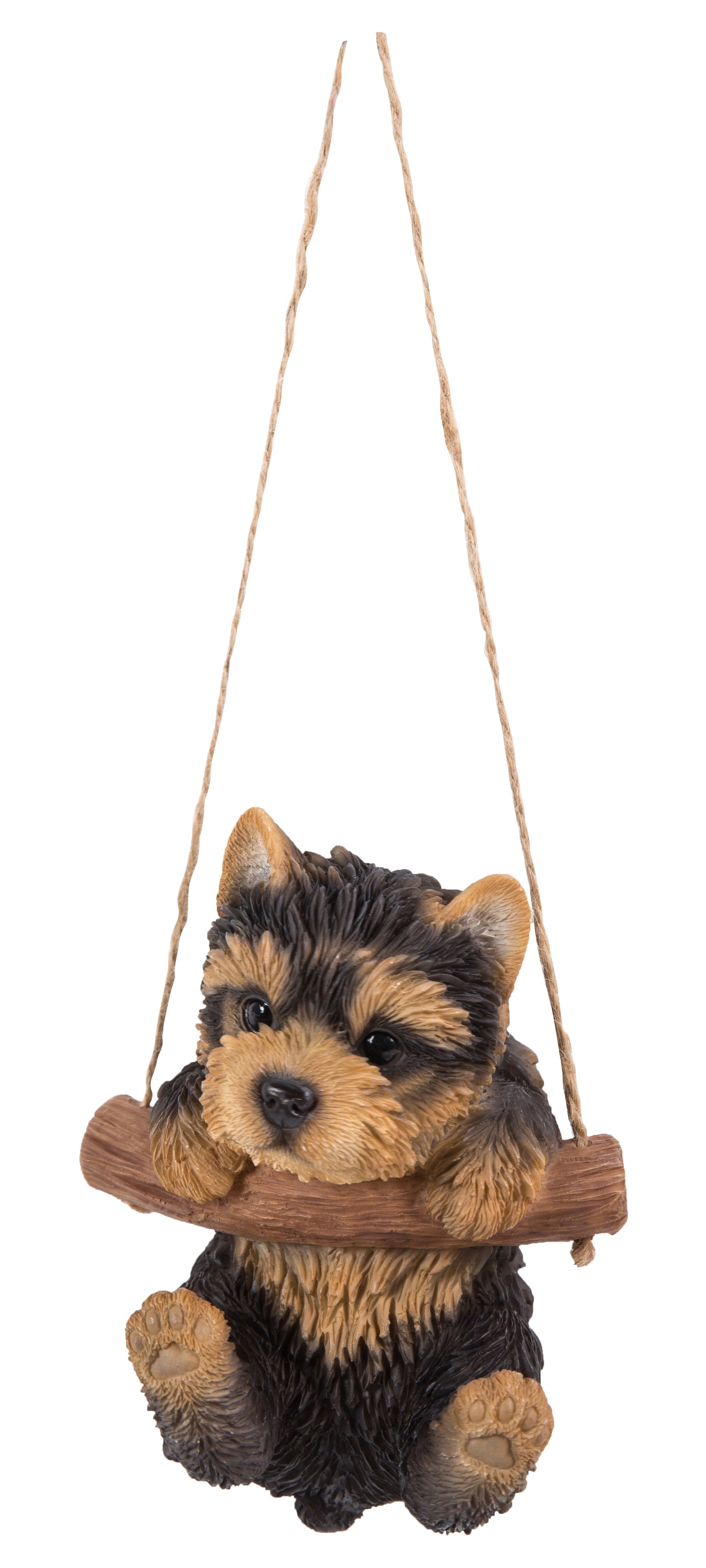 Hanging Yorkshire Terrier Puppy Statue